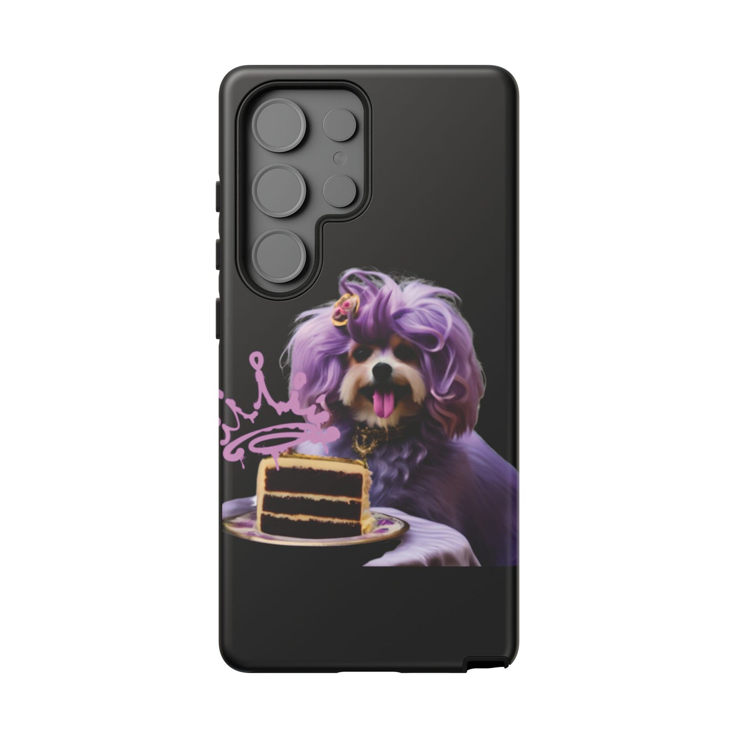 Marie Antoinette Style Dog With Cake Phone Case  for I Phone and Galaxy