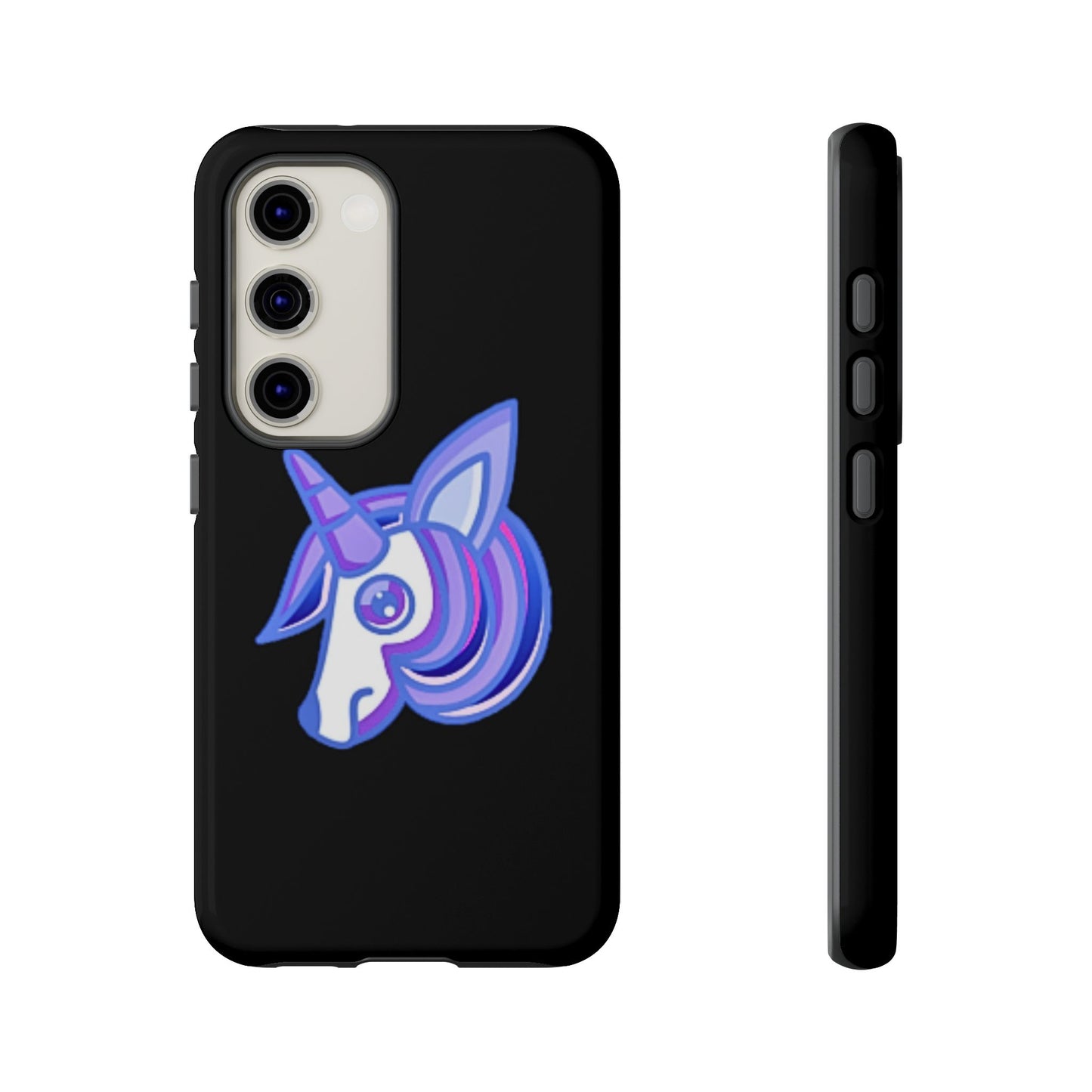 Gothic Unicorn Hard Phone Case for I Phone and Galaxy