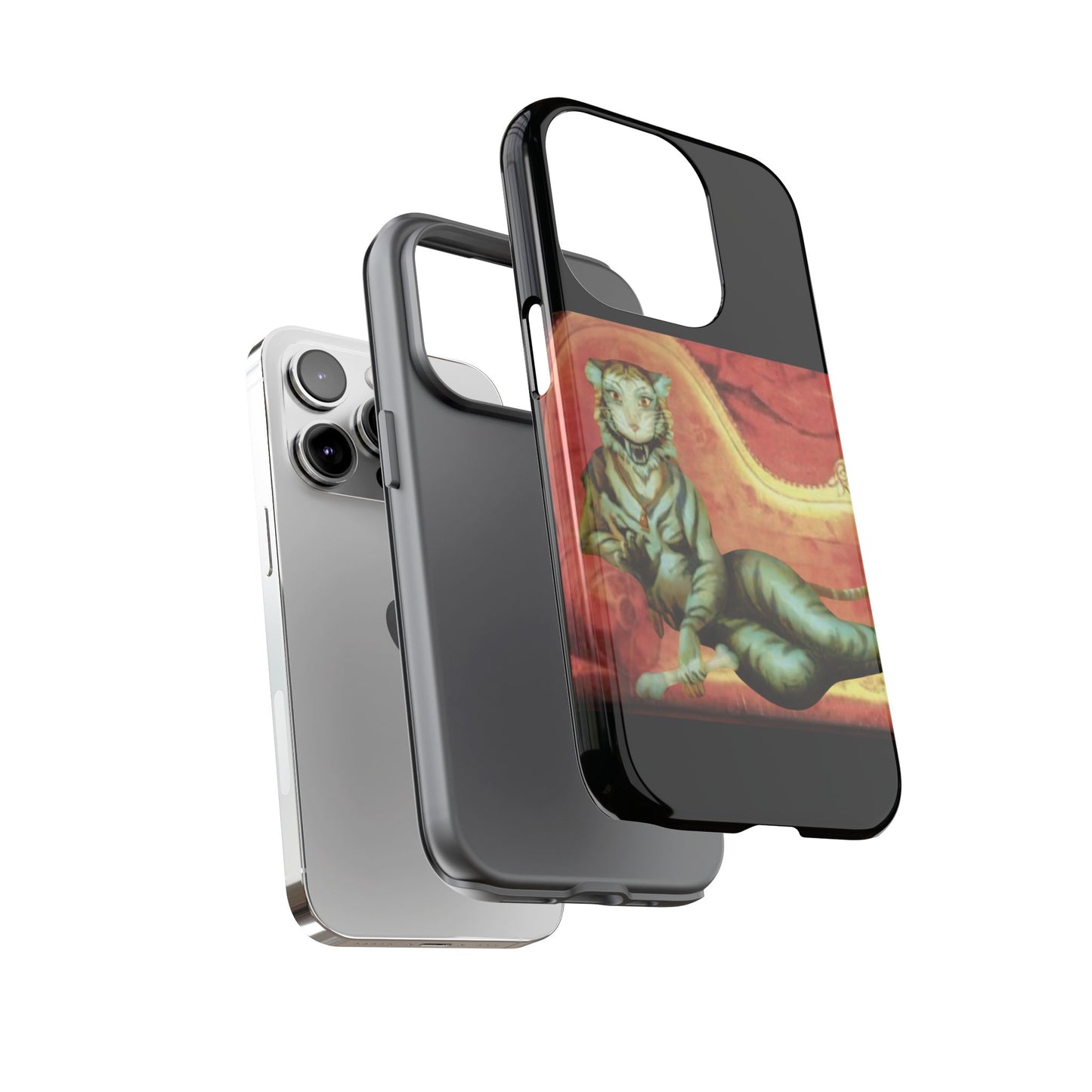 Phone Case - Tiger Lady Changing Portrait Disney Haunted Mansion Hallway Galaxy and iPhone