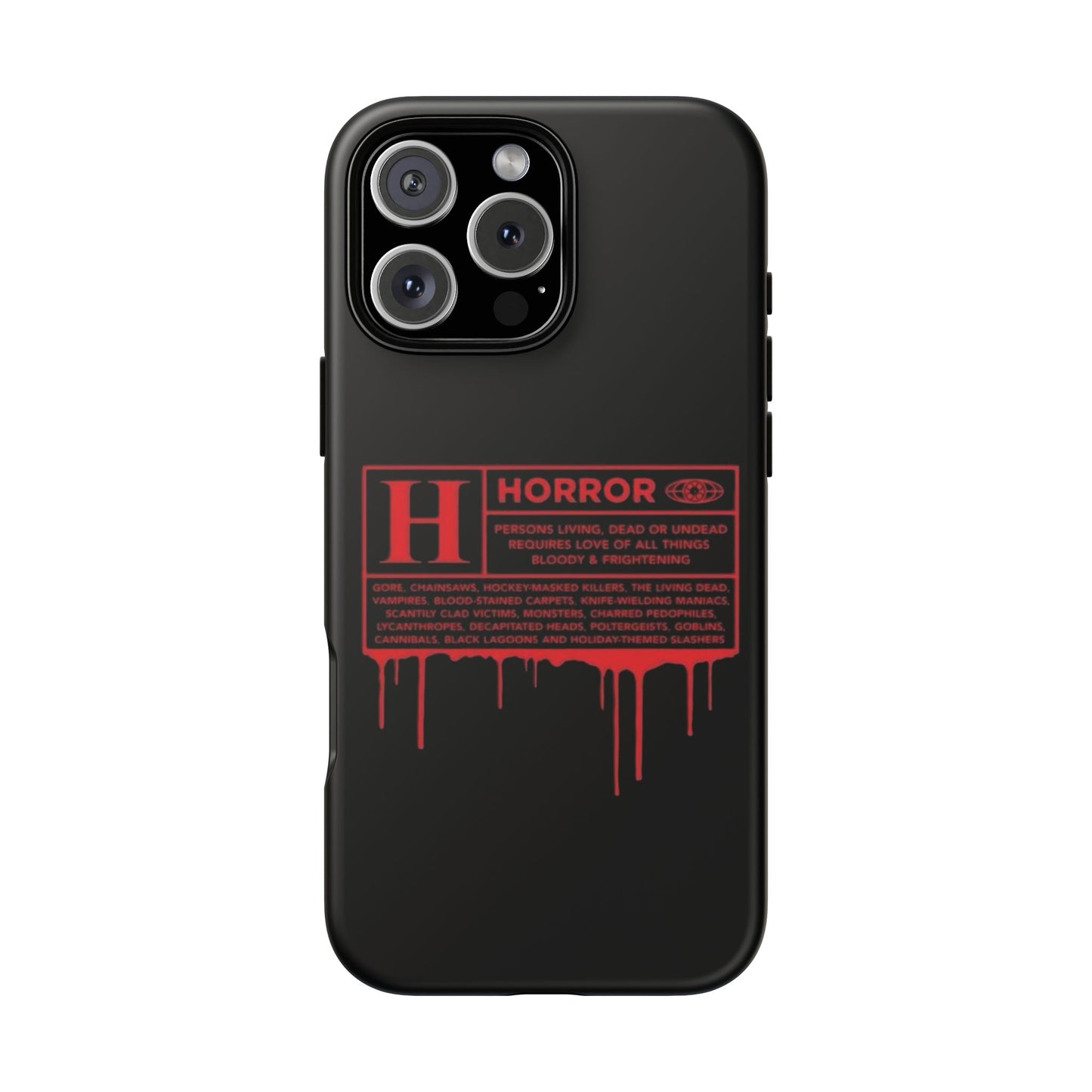 Horror Movie Rating Phone Case