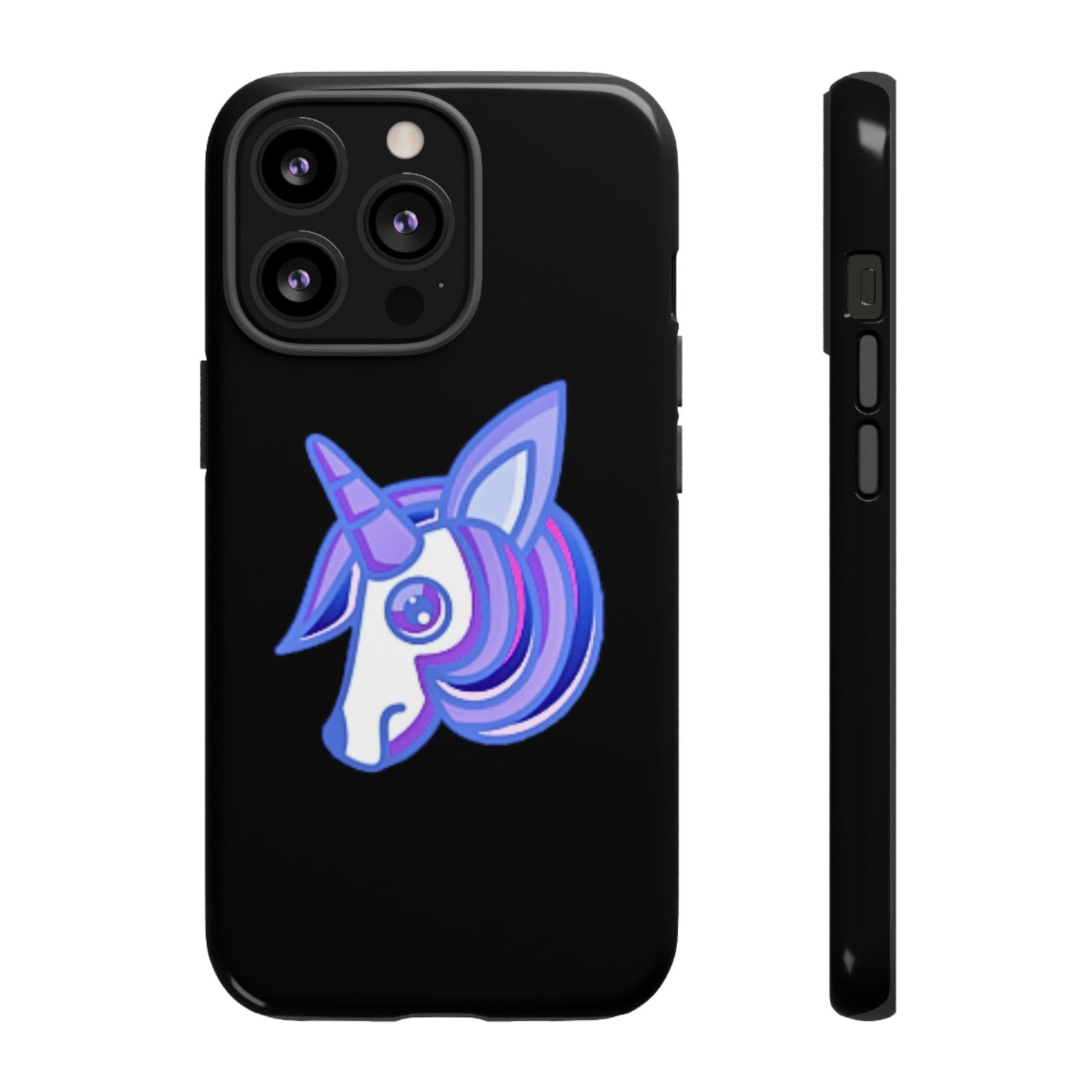 Gothic Unicorn Hard Phone Case for I Phone and Galaxy