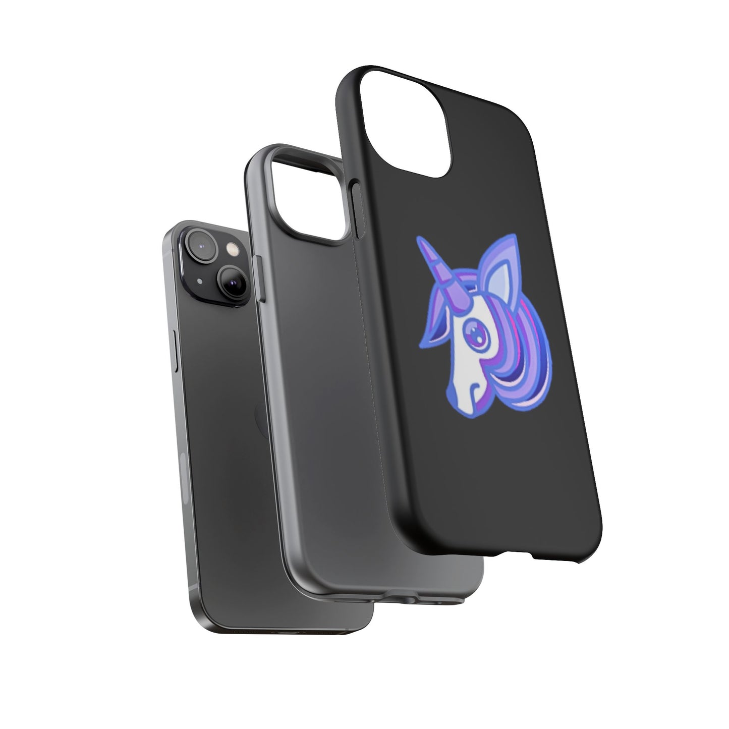 Gothic Unicorn Hard Phone Case for I Phone and Galaxy