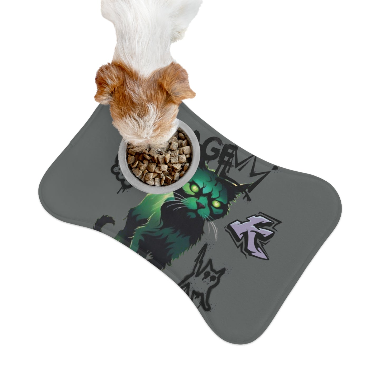 Zombie Cat Pet Feeding Mat