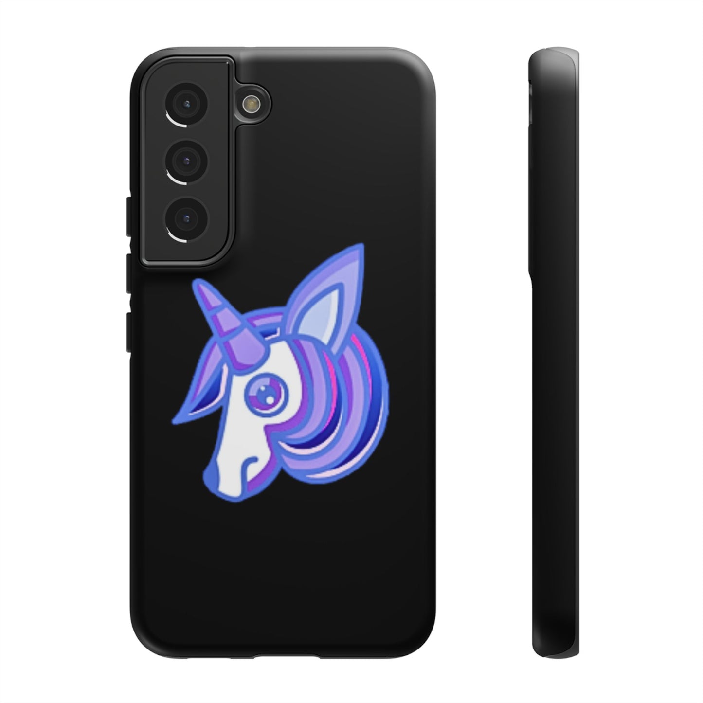 Gothic Unicorn Hard Phone Case for I Phone and Galaxy