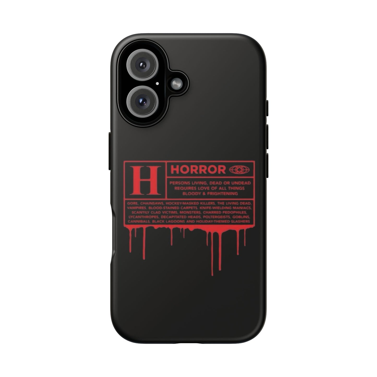 Horror Movie Rating Phone Case