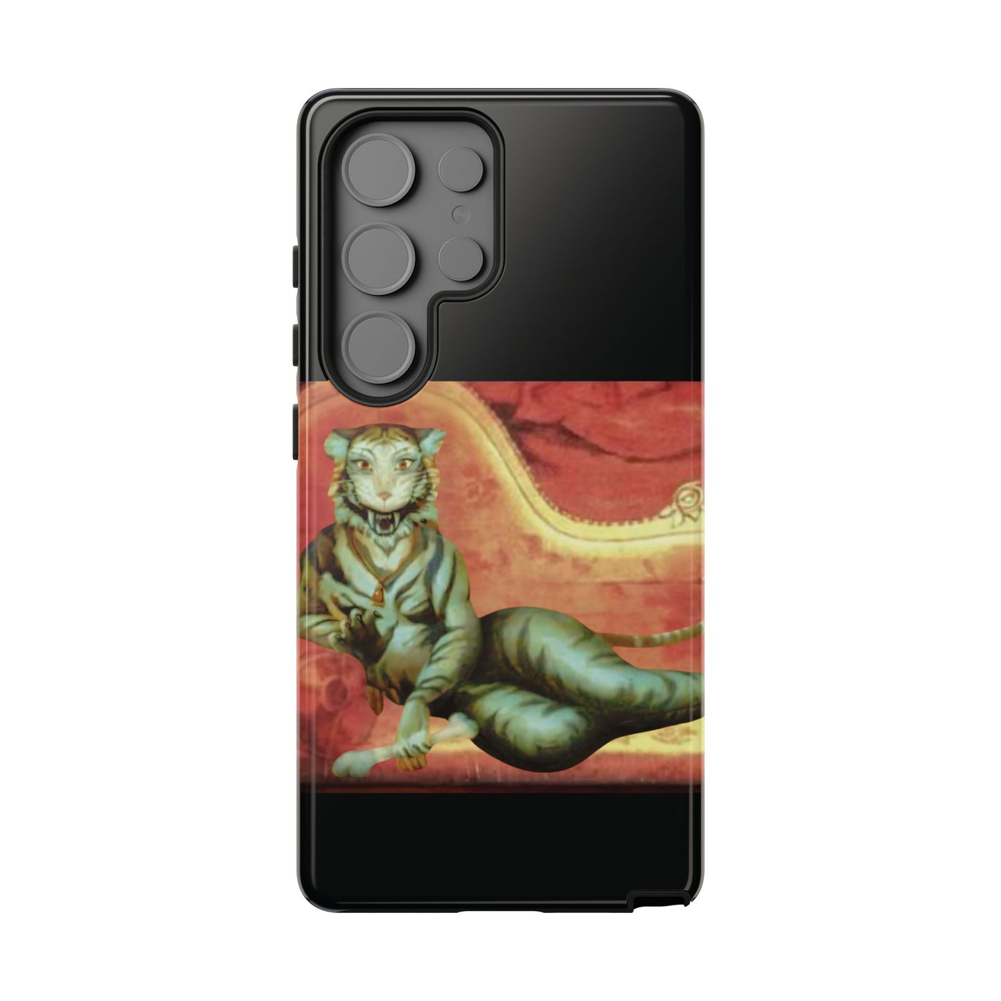 Phone Case - Tiger Lady Changing Portrait Disney Haunted Mansion Hallway Galaxy and iPhone