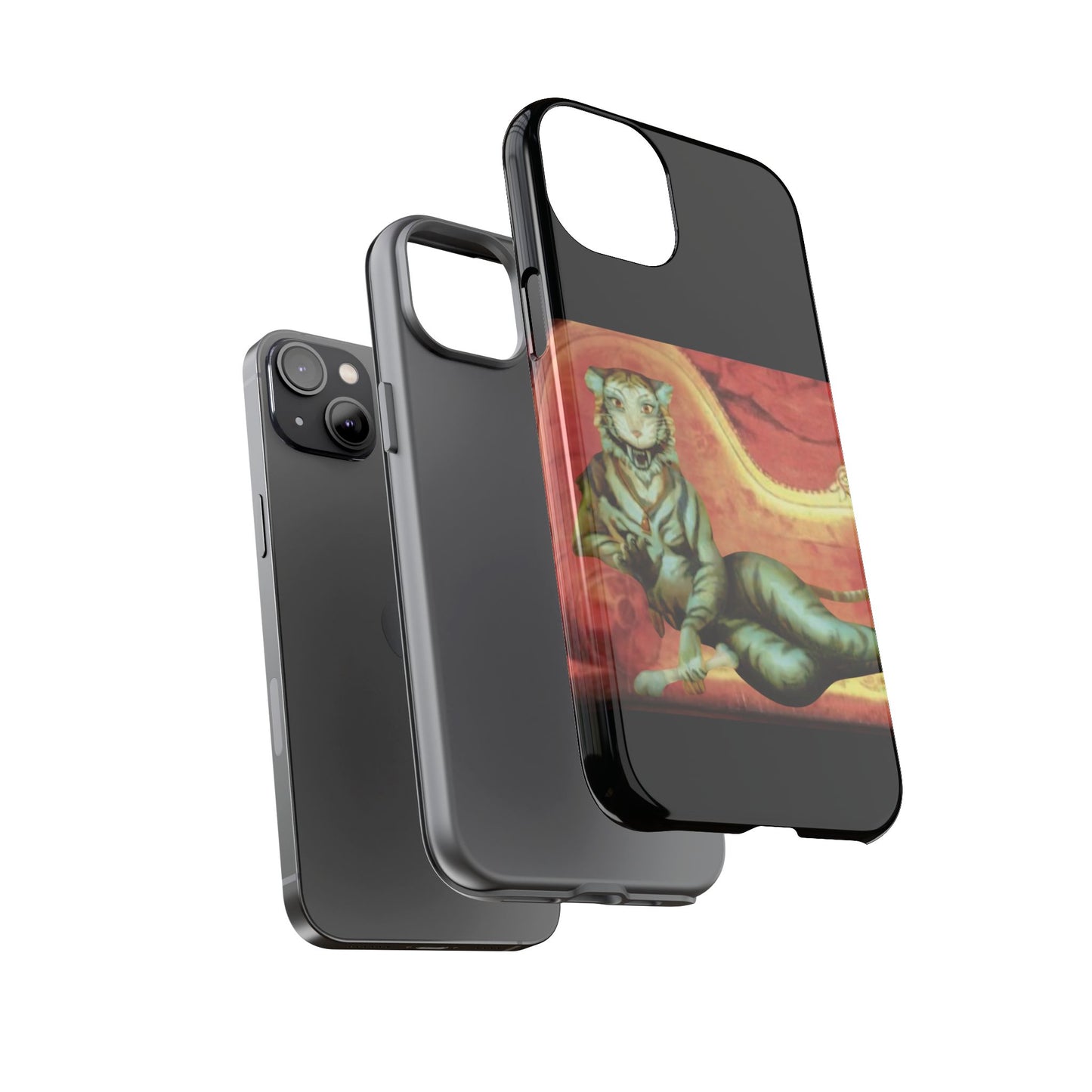 Phone Case - Tiger Lady Changing Portrait Disney Haunted Mansion Hallway Galaxy and iPhone