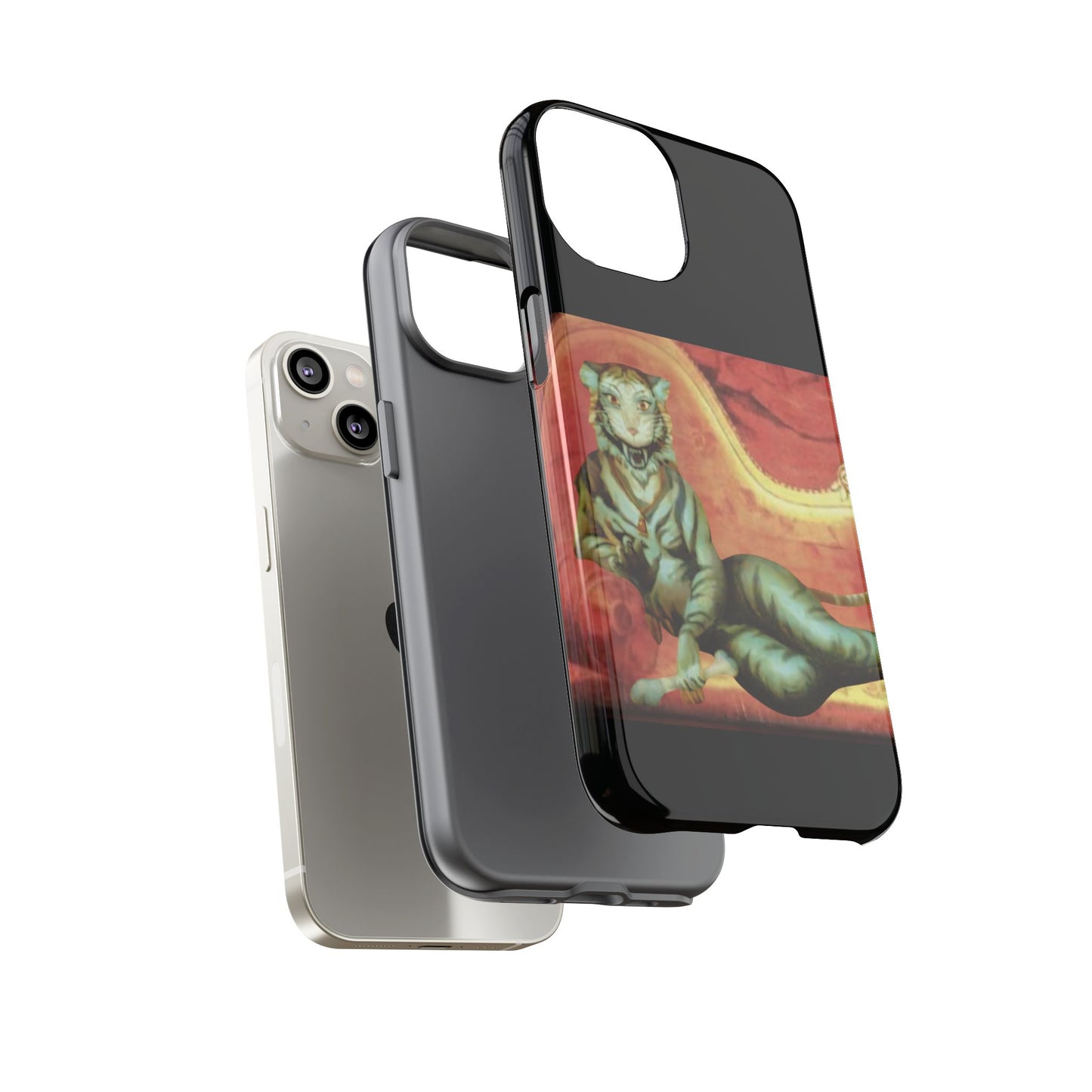 Phone Case - Tiger Lady Changing Portrait Disney Haunted Mansion Hallway Galaxy and iPhone