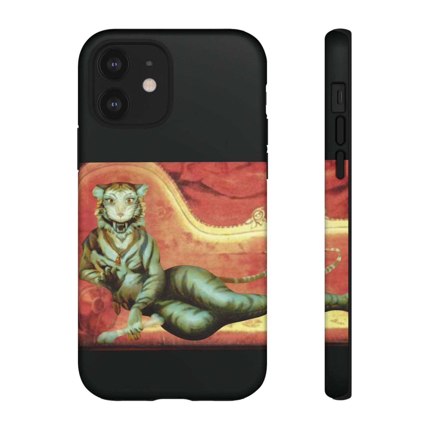 Phone Case - Tiger Lady Changing Portrait Disney Haunted Mansion Hallway Galaxy and iPhone