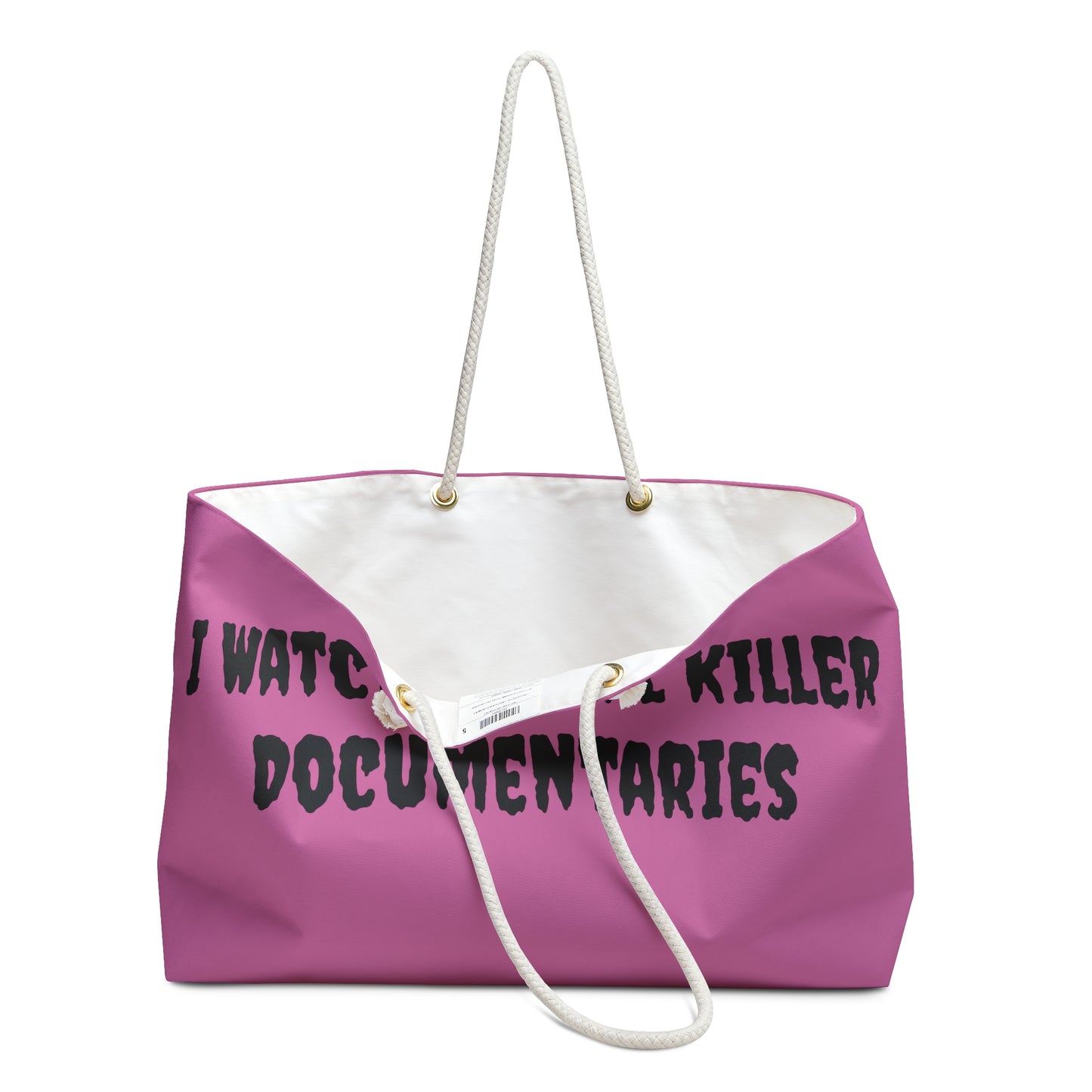 Weekender Bag - Serial Killer Documentaries Beach Tote