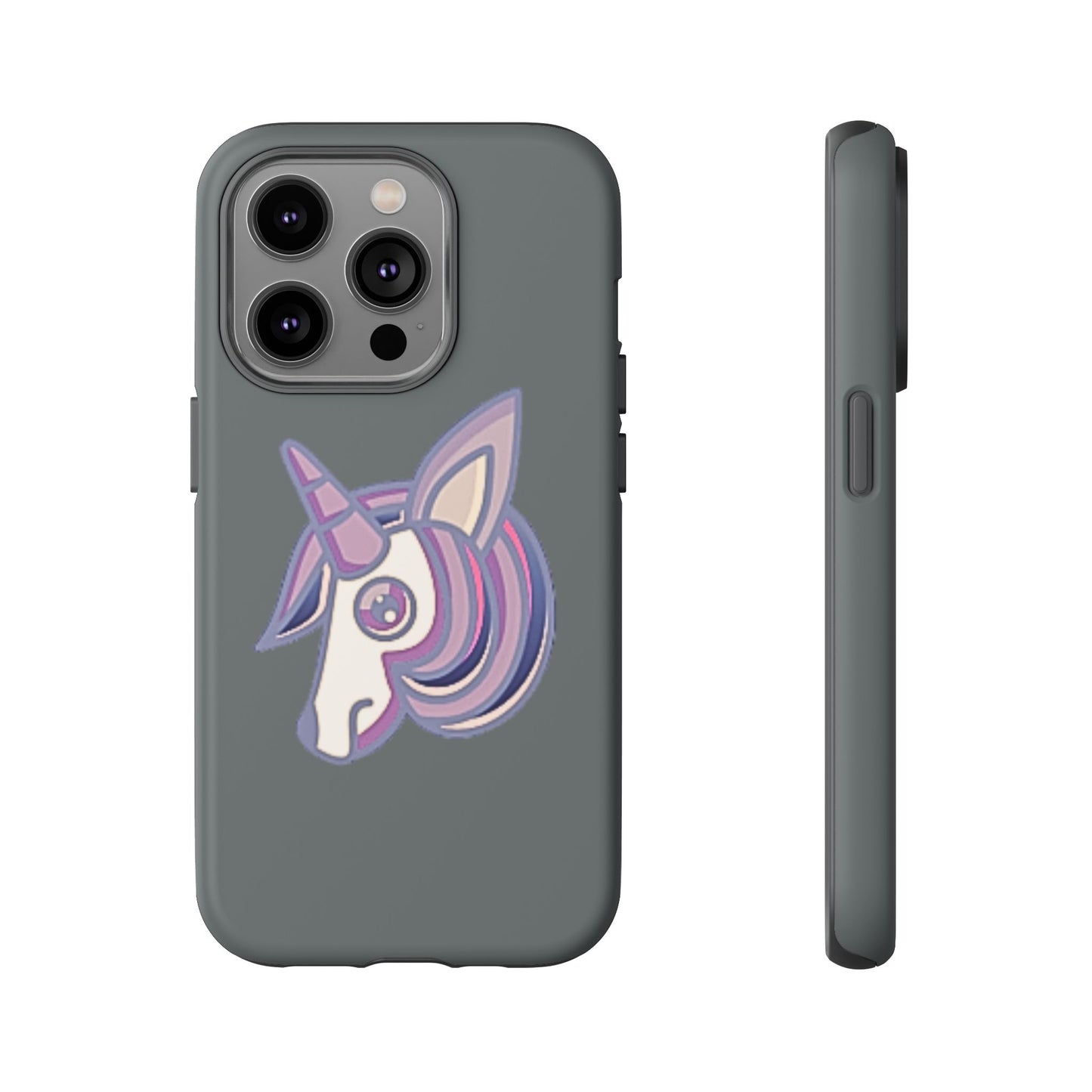 Gothic Unicorn Hard Phone Case for I Phone and Galaxy