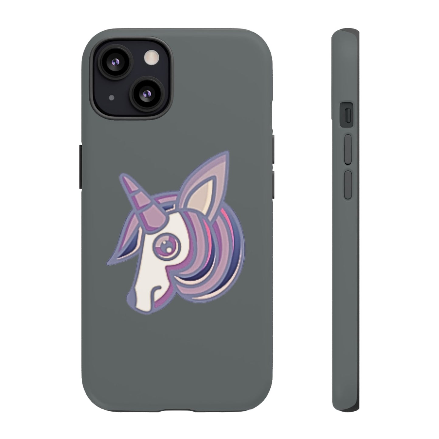 Gothic Unicorn Hard Phone Case for I Phone and Galaxy