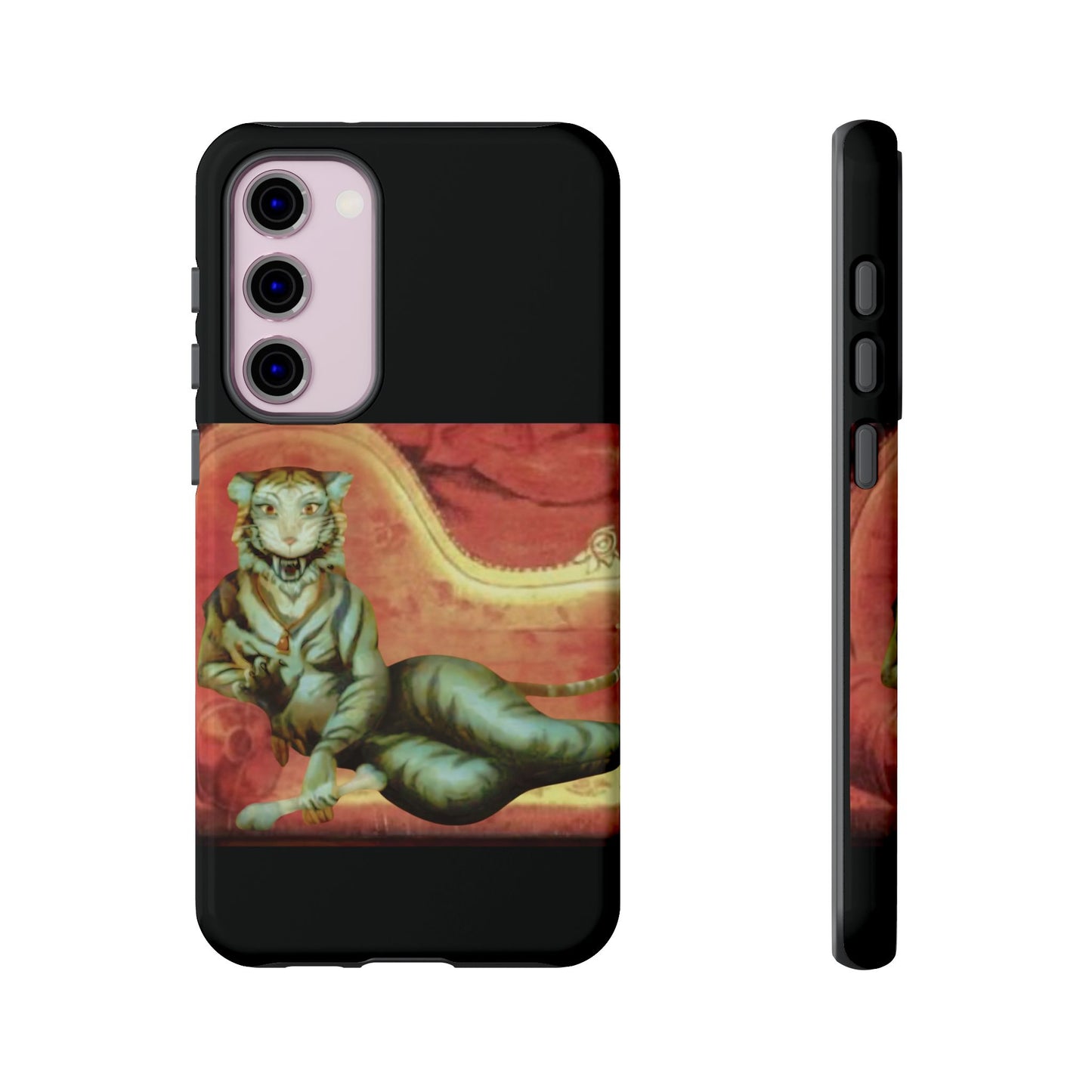 Phone Case - Tiger Lady Changing Portrait Disney Haunted Mansion Hallway Galaxy and iPhone