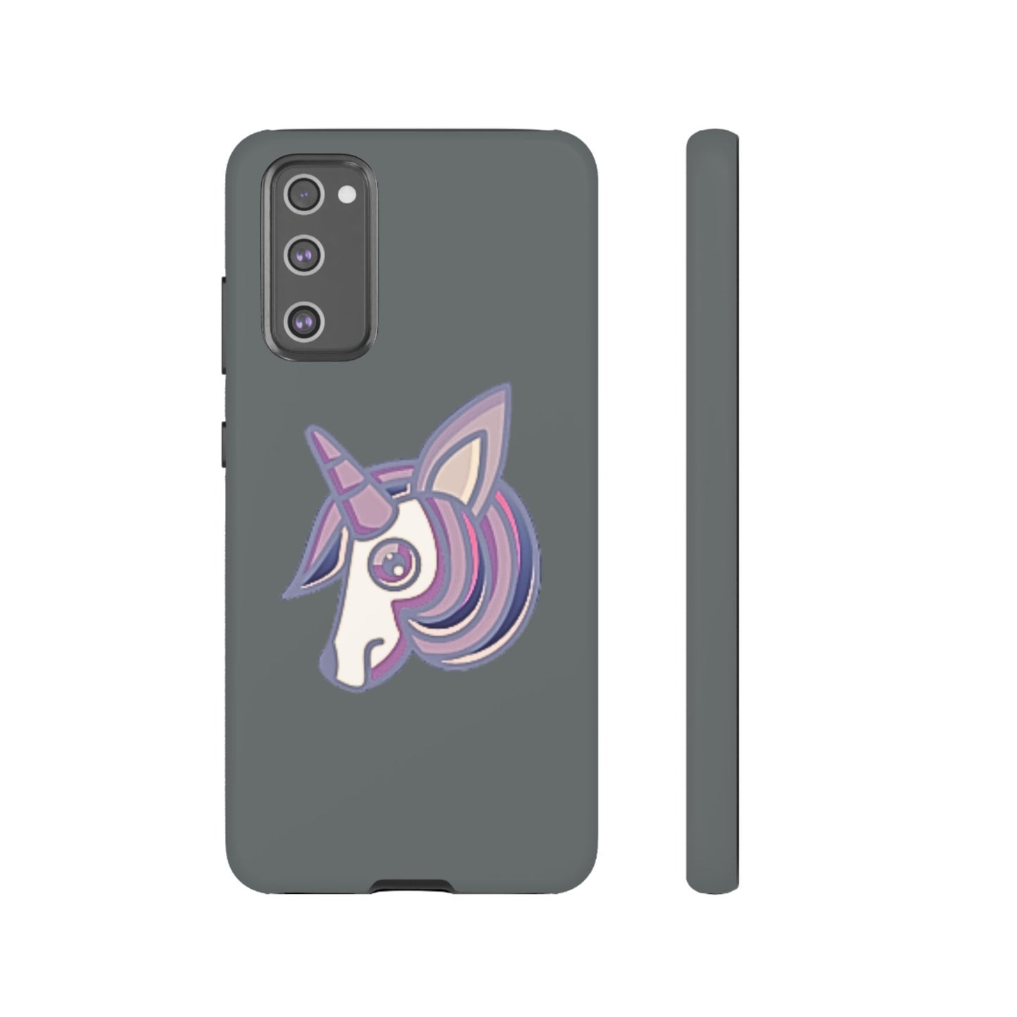 Gothic Unicorn Hard Phone Case for I Phone and Galaxy