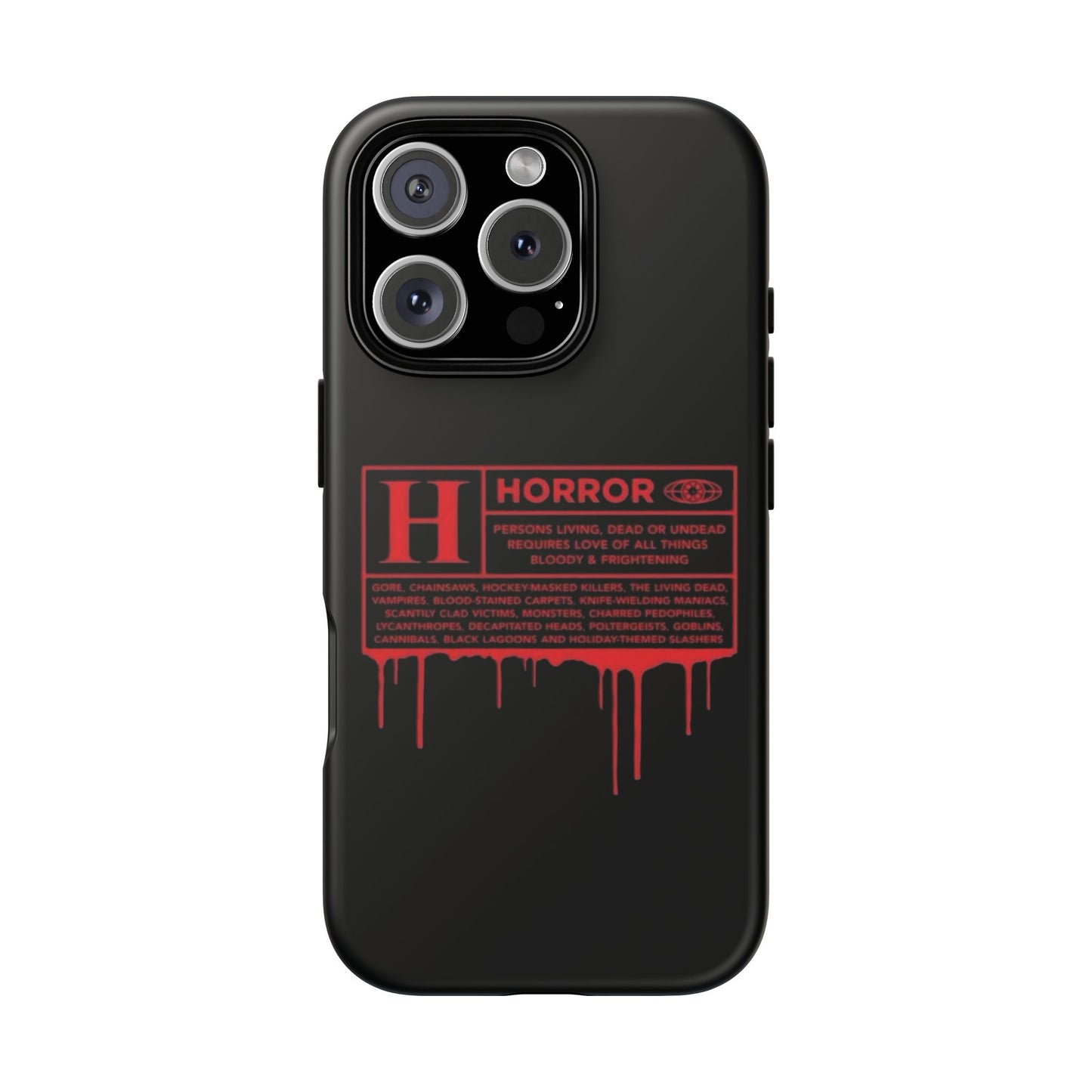 Horror Movie Rating Phone Case