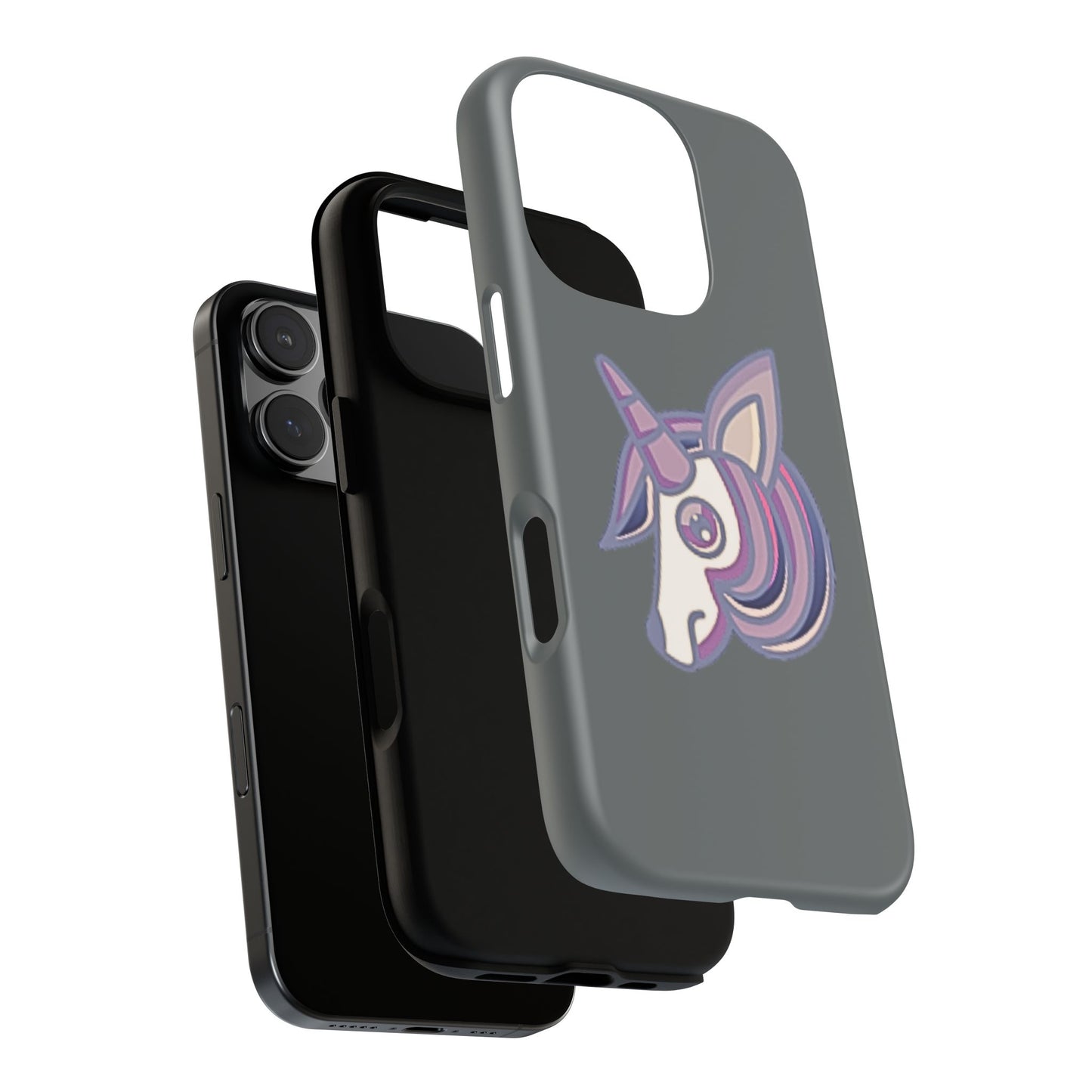 Gothic Unicorn Hard Phone Case for I Phone and Galaxy