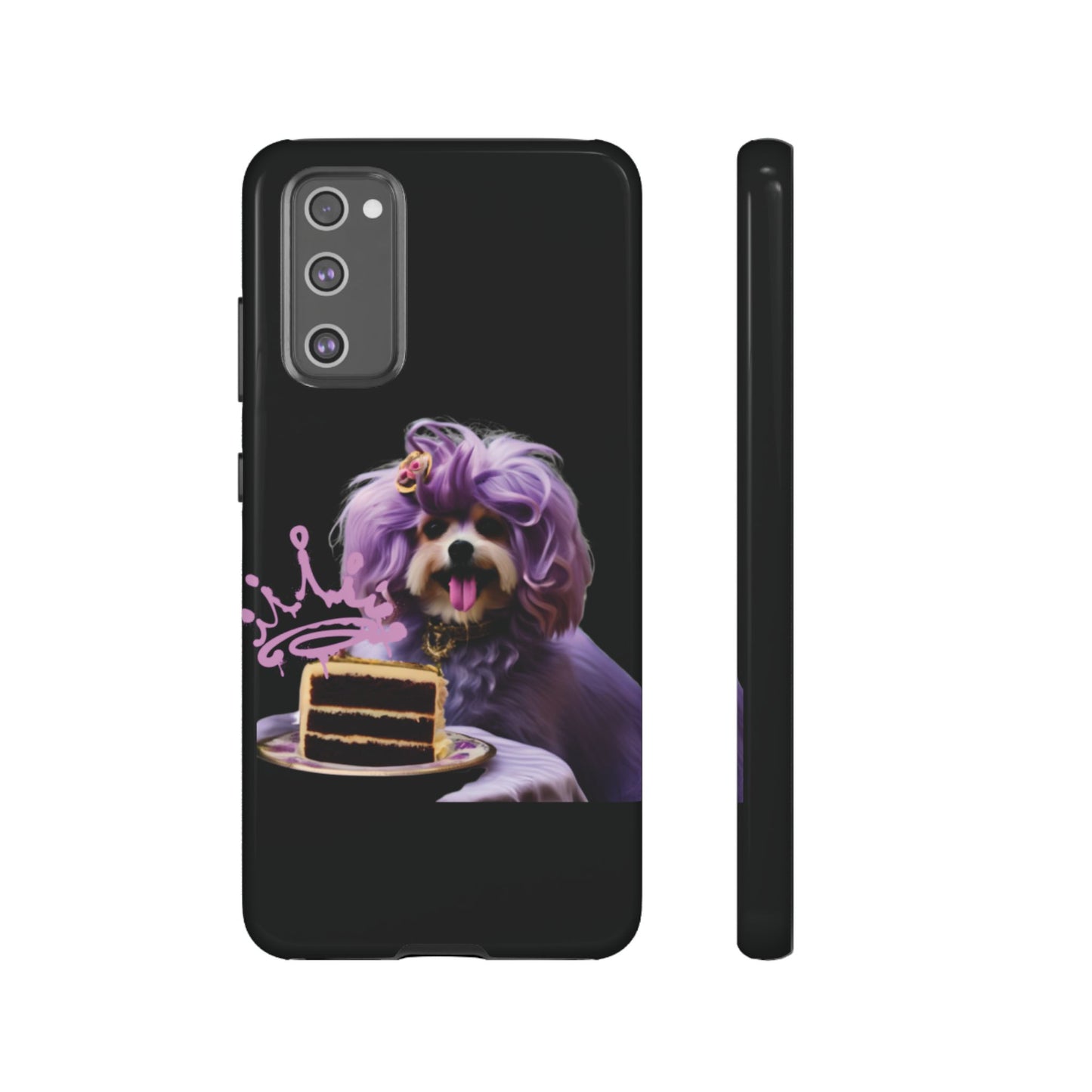 Marie Antoinette Style Dog With Cake Phone Case  for I Phone and Galaxy