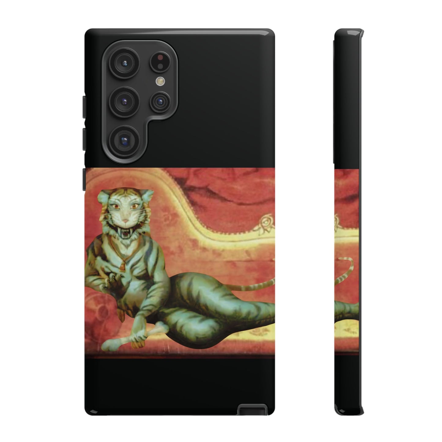 Phone Case - Tiger Lady Changing Portrait Disney Haunted Mansion Hallway Galaxy and iPhone