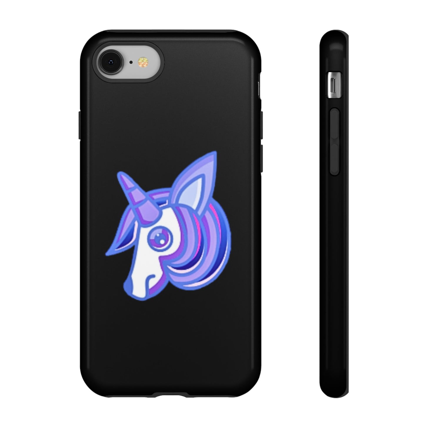 Gothic Unicorn Hard Phone Case for I Phone and Galaxy