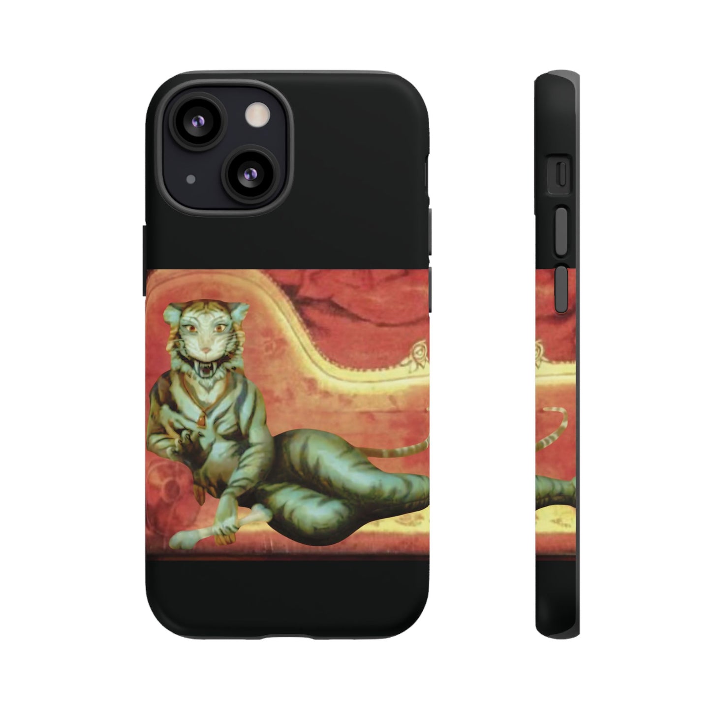 Phone Case - Tiger Lady Changing Portrait Disney Haunted Mansion Hallway Galaxy and iPhone