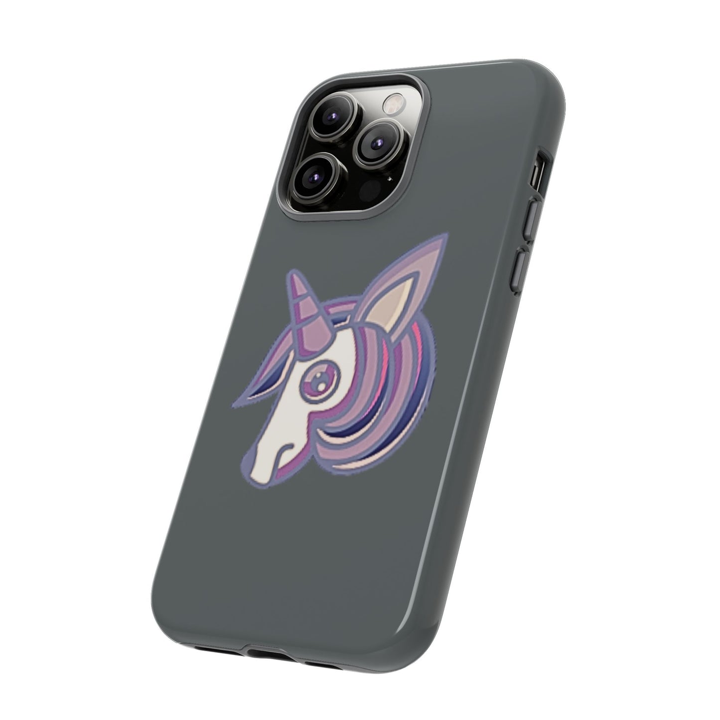 Gothic Unicorn Hard Phone Case for I Phone and Galaxy