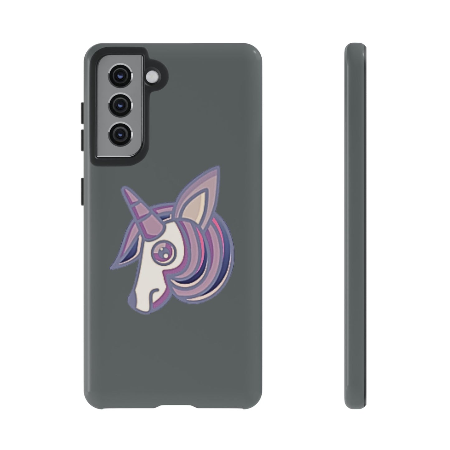 Gothic Unicorn Hard Phone Case for I Phone and Galaxy