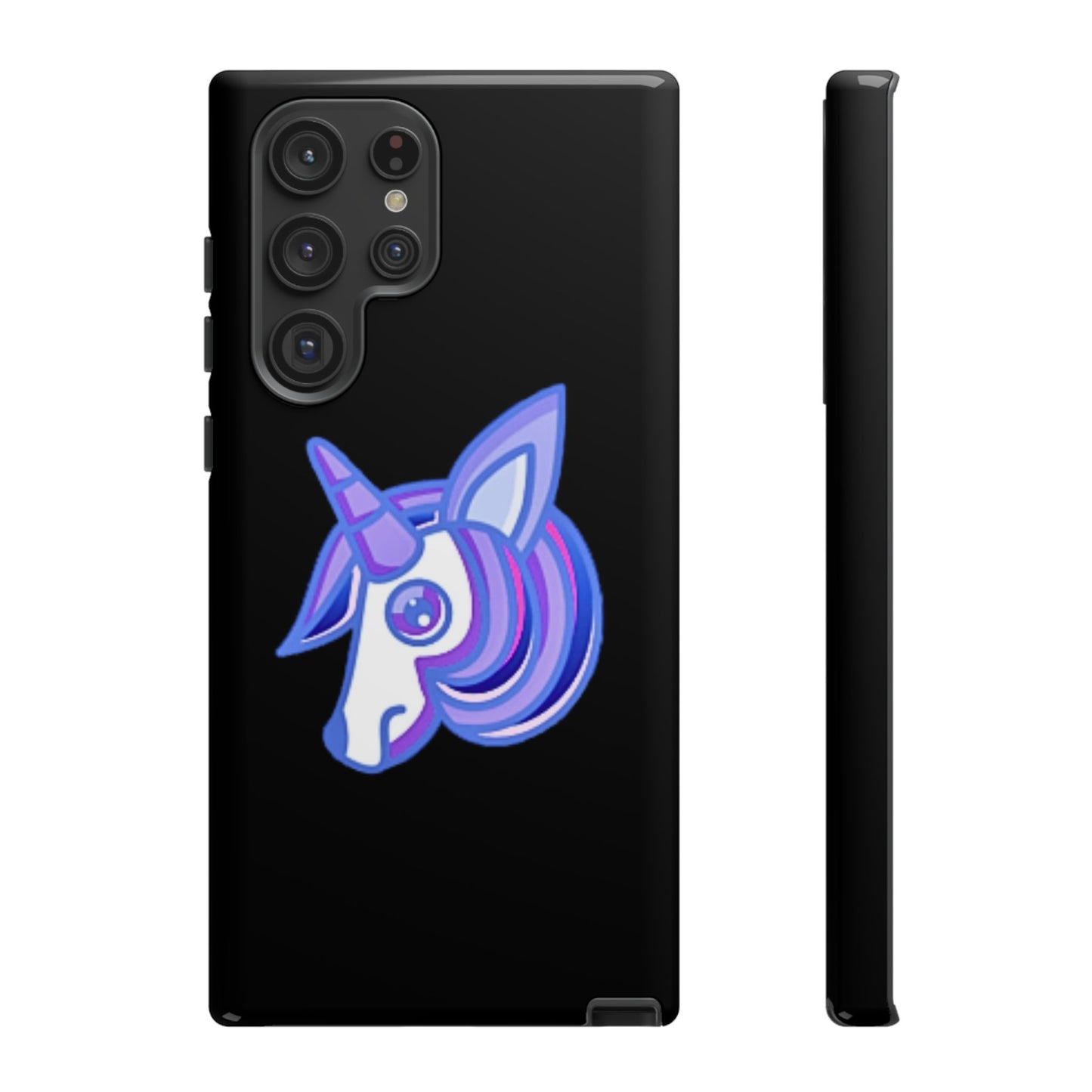 Gothic Unicorn Hard Phone Case for I Phone and Galaxy