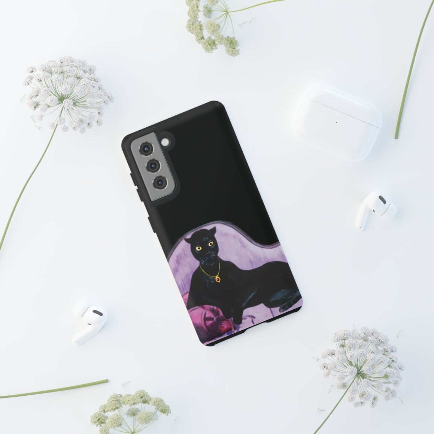 Haunted Mansion Panther Cat Lady Phone Case IPhone and Galaxy