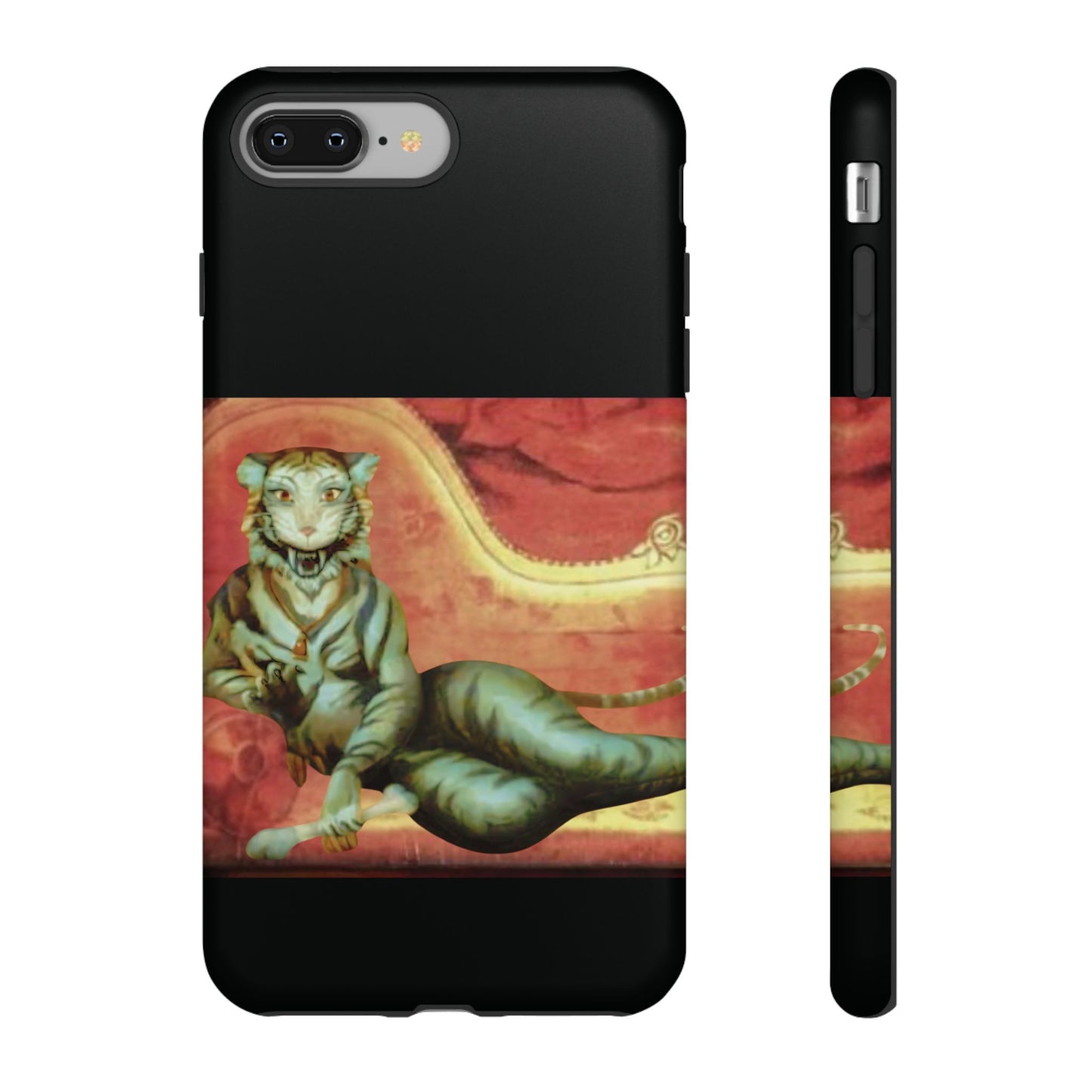 Phone Case - Tiger Lady Changing Portrait Disney Haunted Mansion Hallway Galaxy and iPhone