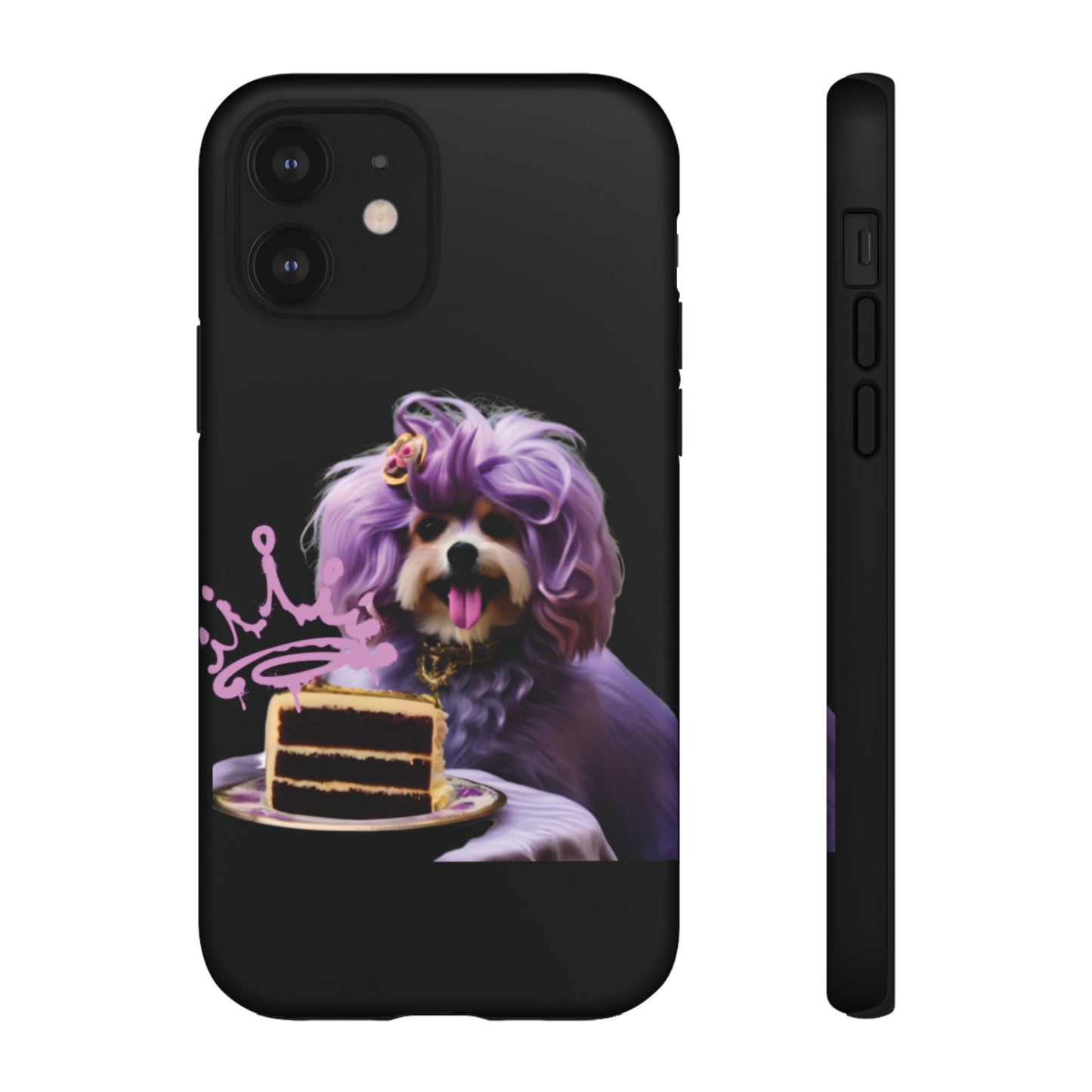 Marie Antoinette Style Dog With Cake Phone Case  for I Phone and Galaxy