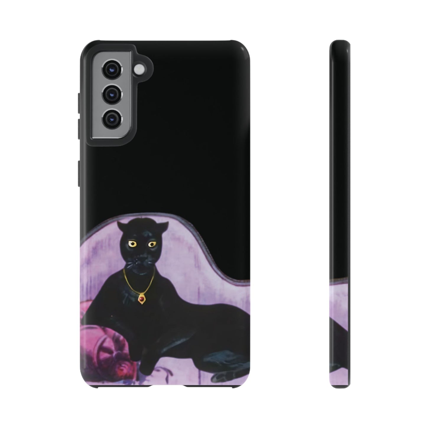 Haunted Mansion Panther Cat Lady Phone Case IPhone and Galaxy