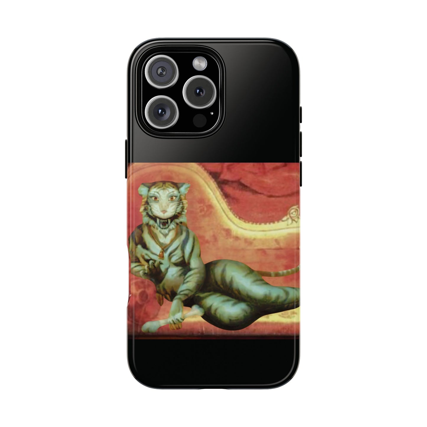 Phone Case - Tiger Lady Changing Portrait Disney Haunted Mansion Hallway Galaxy and iPhone