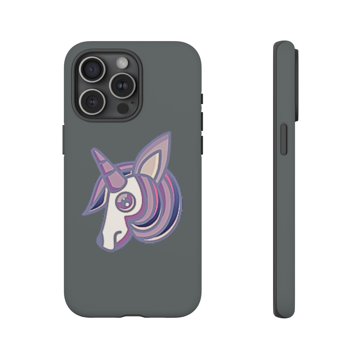 Gothic Unicorn Hard Phone Case for I Phone and Galaxy