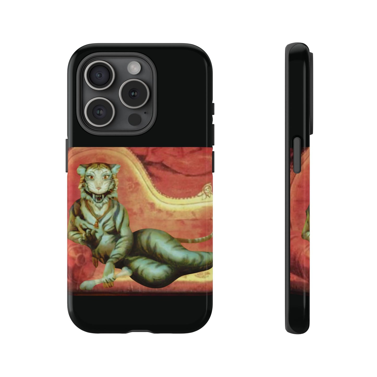 Phone Case - Tiger Lady Changing Portrait Disney Haunted Mansion Hallway Galaxy and iPhone