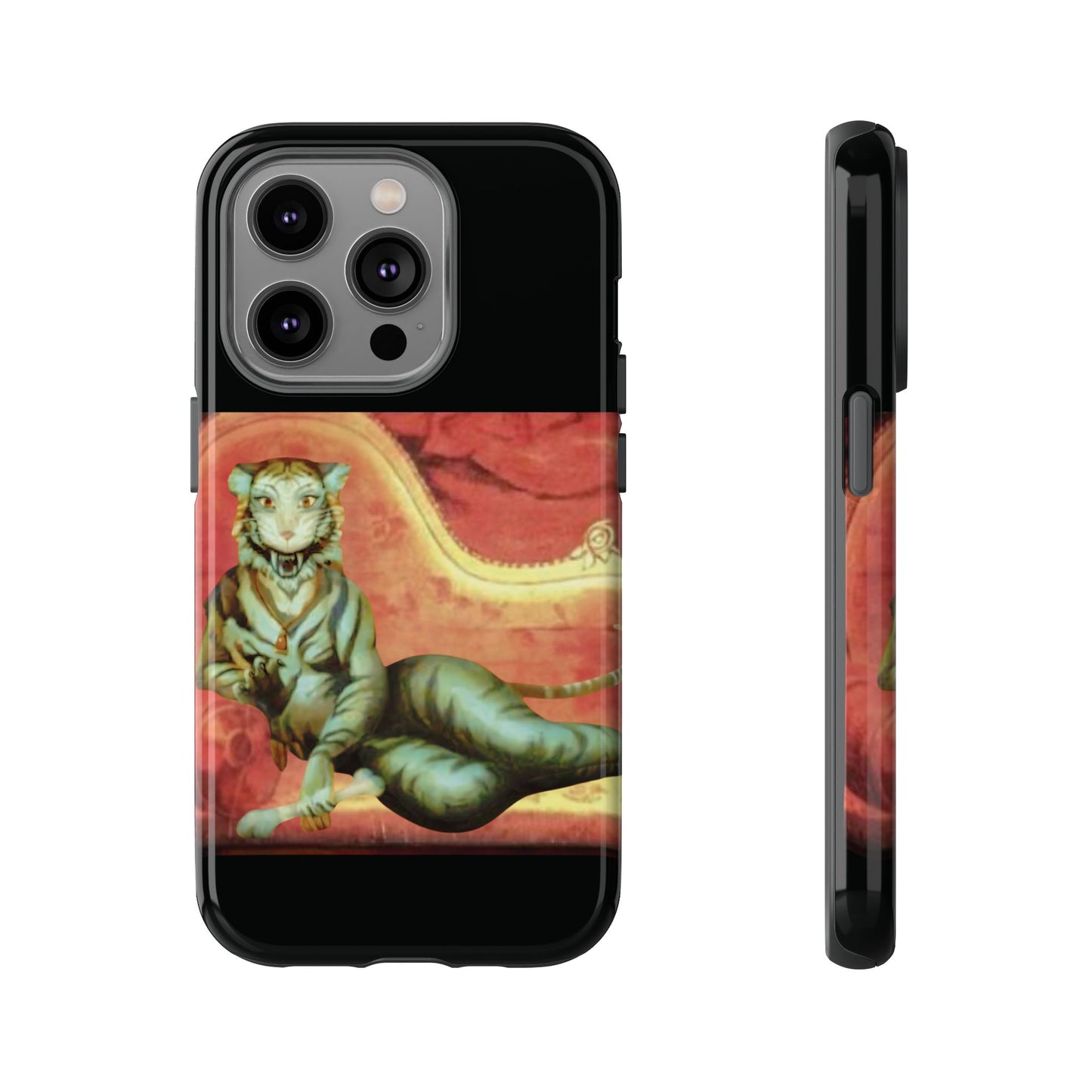 Phone Case - Tiger Lady Changing Portrait Disney Haunted Mansion Hallway Galaxy and iPhone