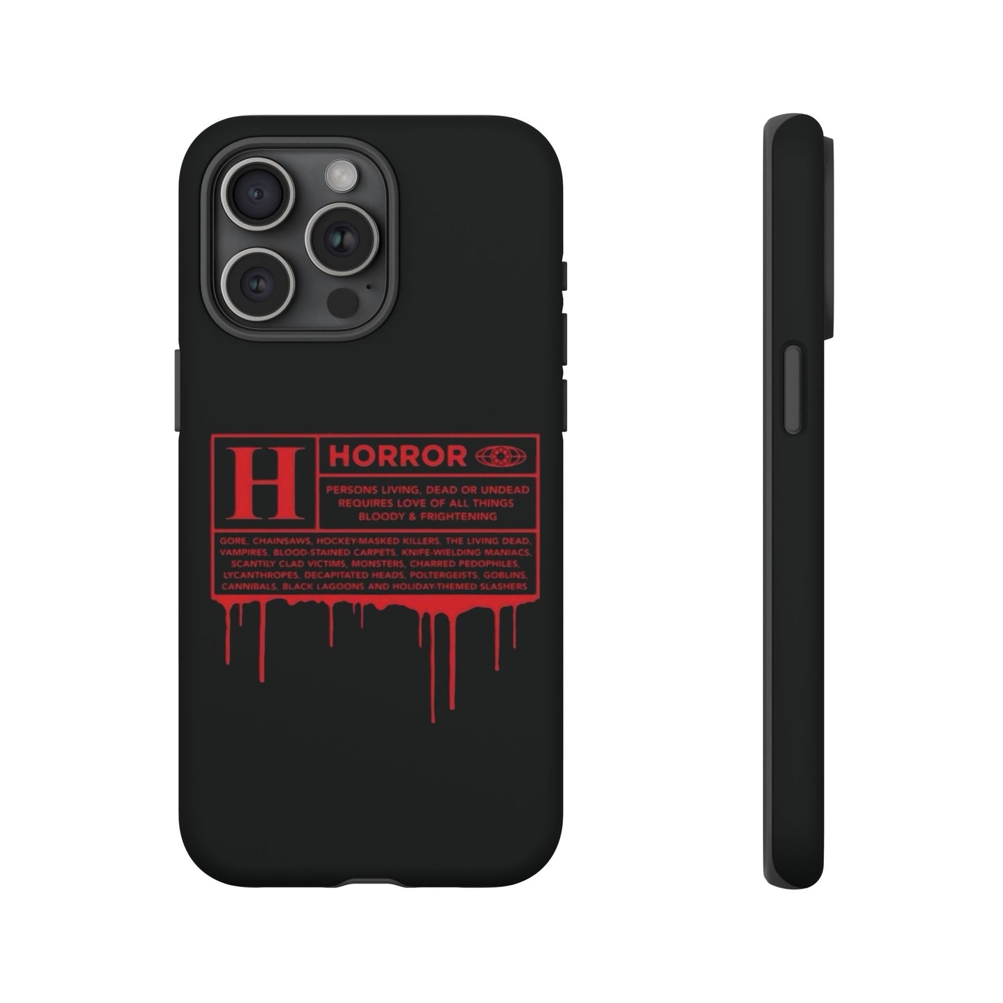 Horror Movie Rating Phone Case