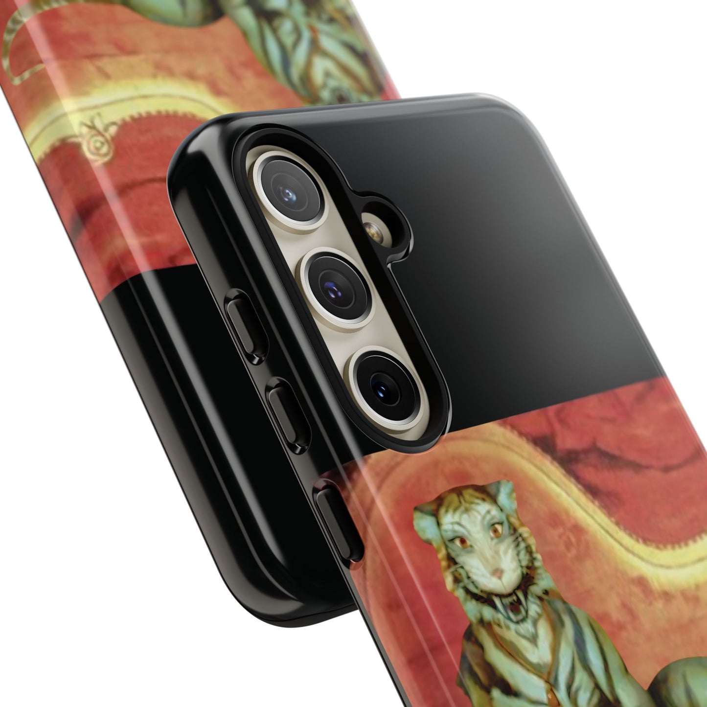 Phone Case - Tiger Lady Changing Portrait Disney Haunted Mansion Hallway Galaxy and iPhone