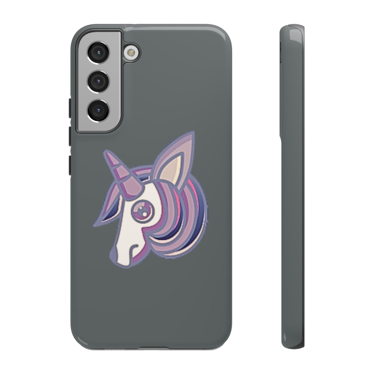 Gothic Unicorn Hard Phone Case for I Phone and Galaxy