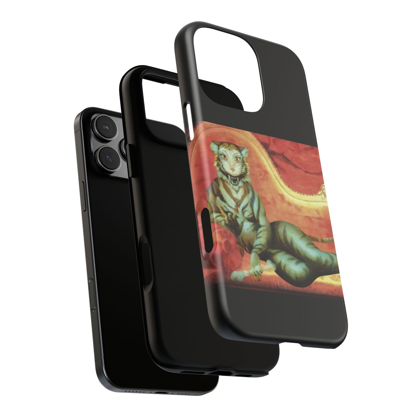 Phone Case - Tiger Lady Changing Portrait Disney Haunted Mansion Hallway Galaxy and iPhone