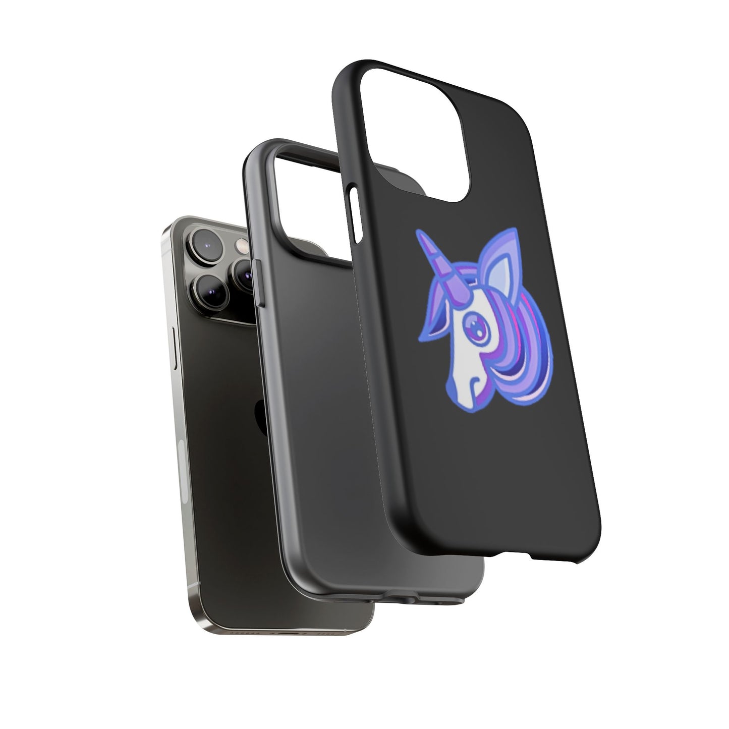 Gothic Unicorn Hard Phone Case for I Phone and Galaxy