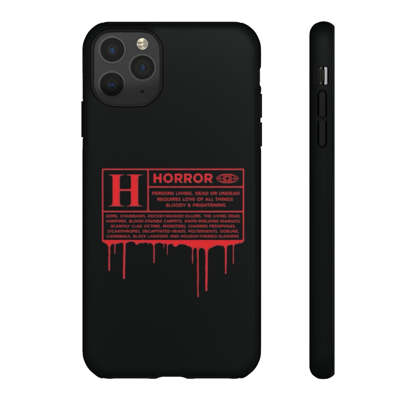 Horror Movie Rating Phone Case