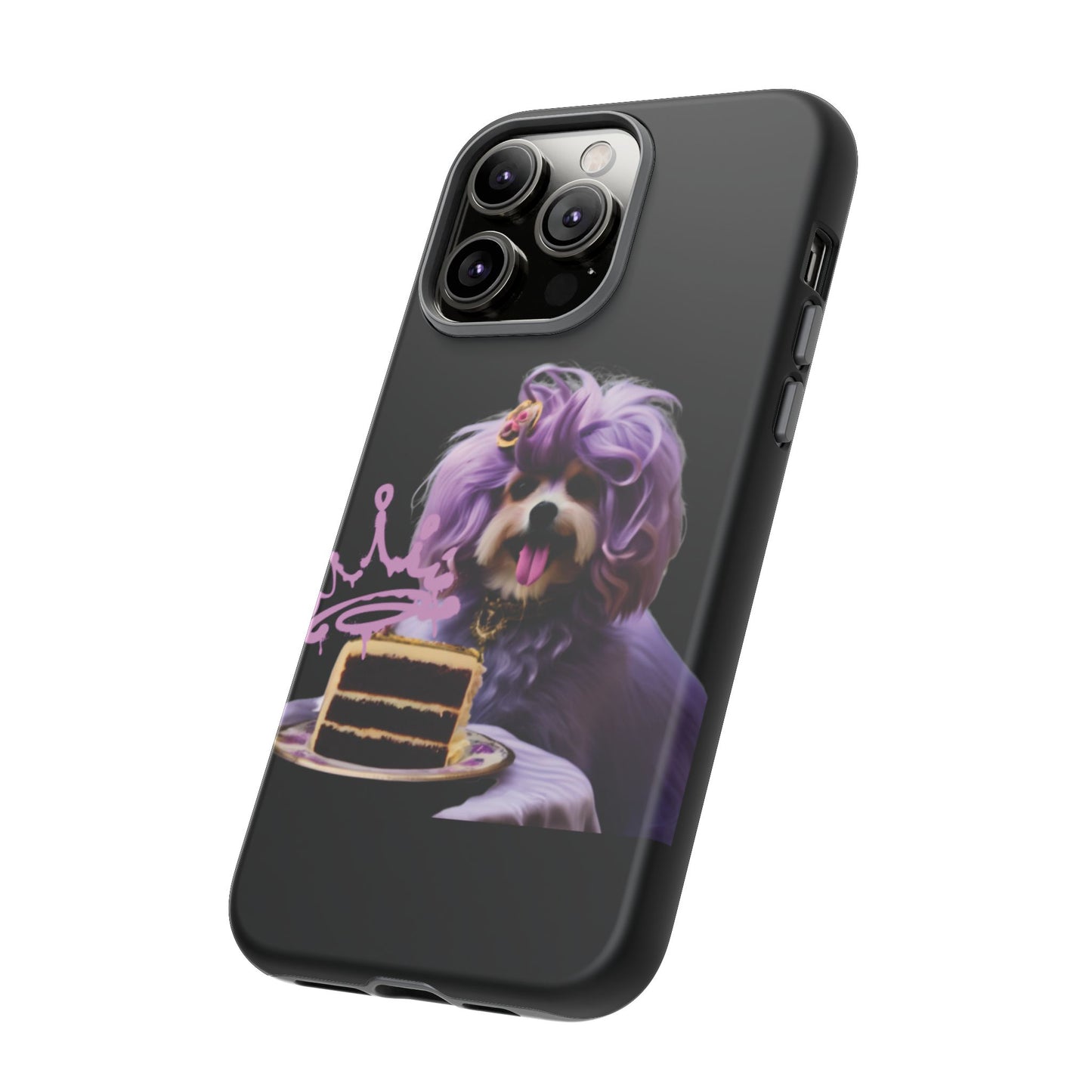 Marie Antoinette Style Dog With Cake Phone Case  for I Phone and Galaxy