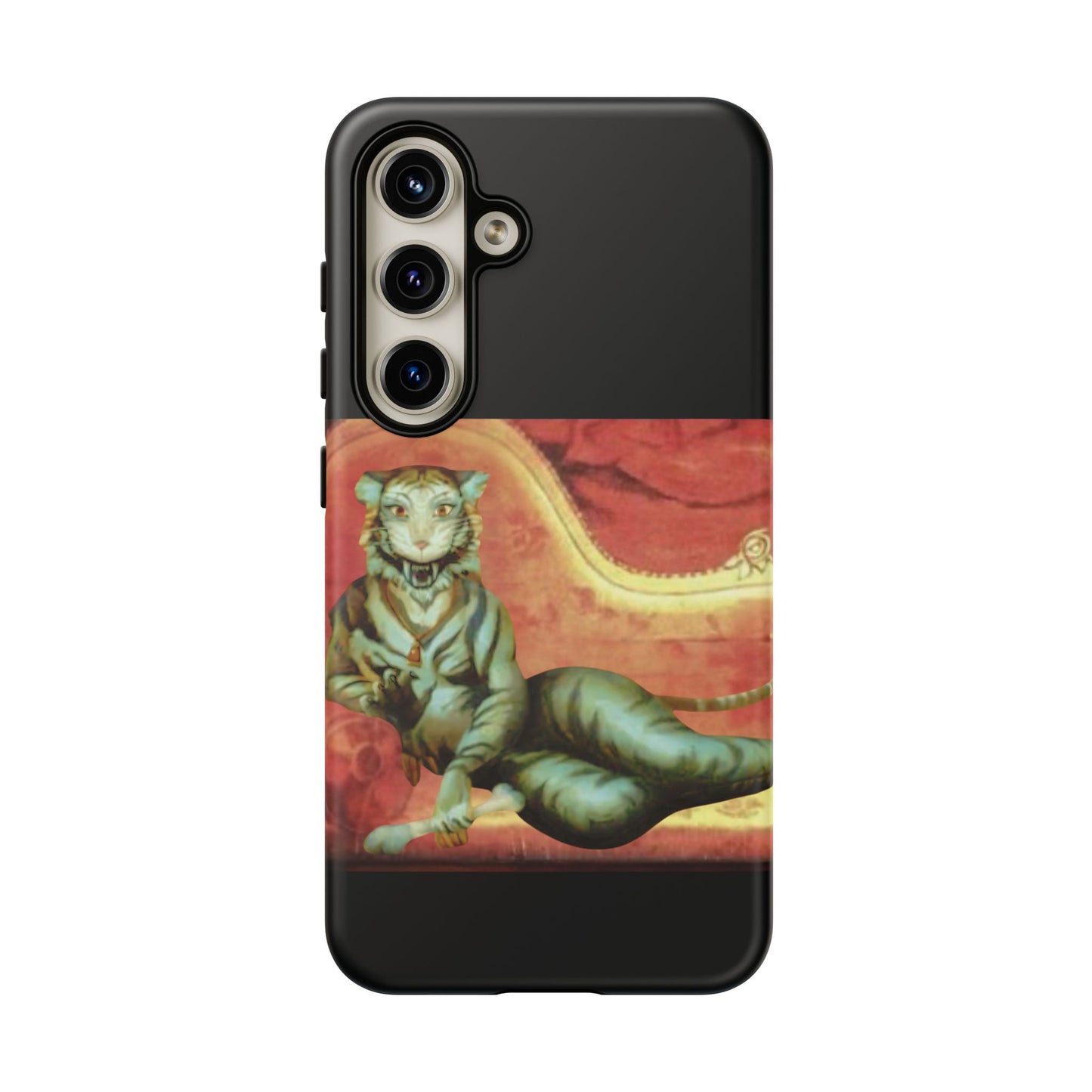 Phone Case - Tiger Lady Changing Portrait Disney Haunted Mansion Hallway Galaxy and iPhone