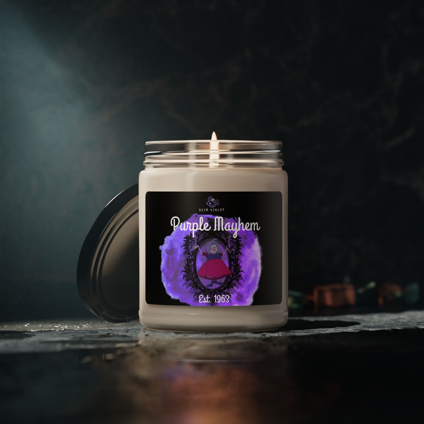 Soy Candle Madam Mim Purple Mayhem 9oz