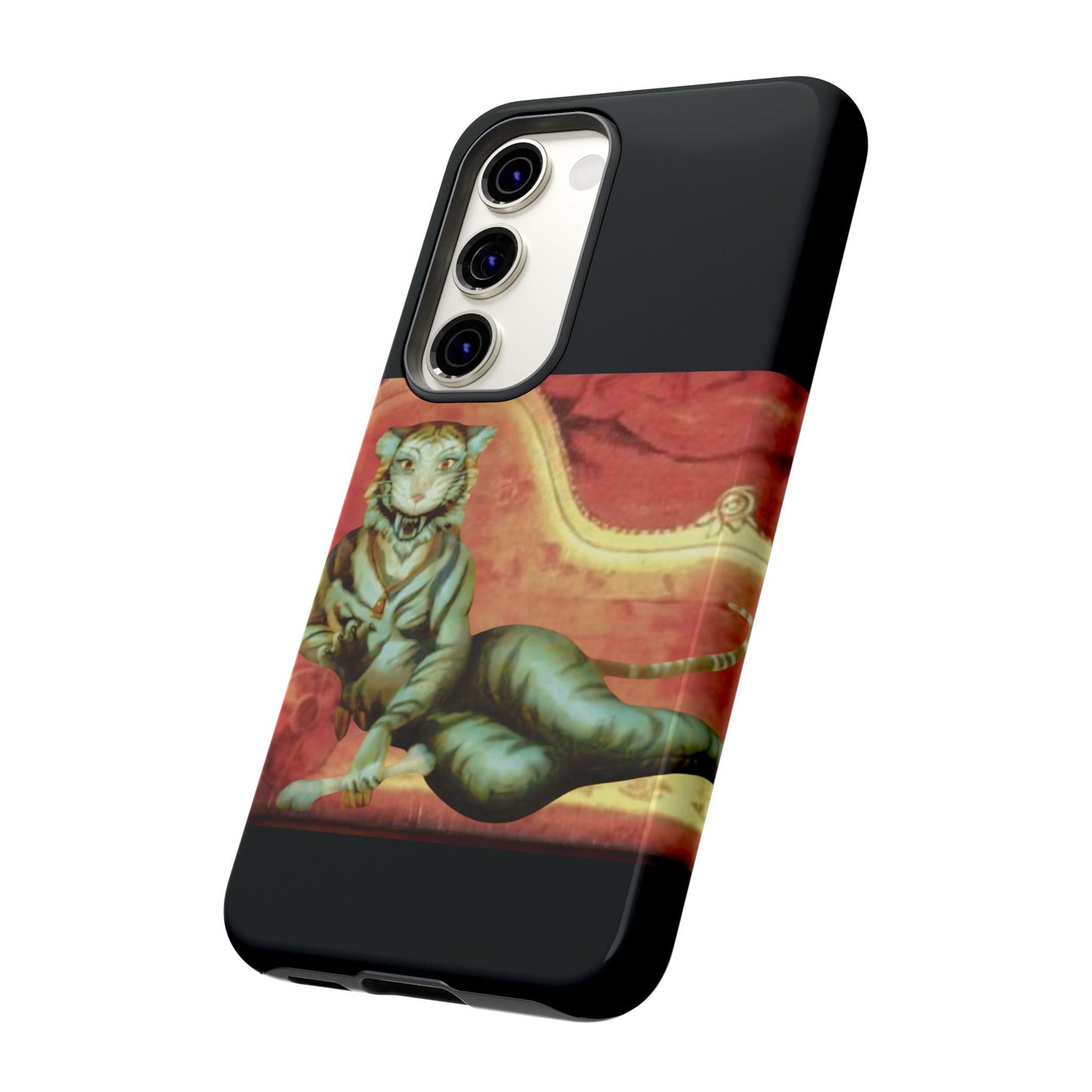 Phone Case - Tiger Lady Changing Portrait Disney Haunted Mansion Hallway Galaxy and iPhone