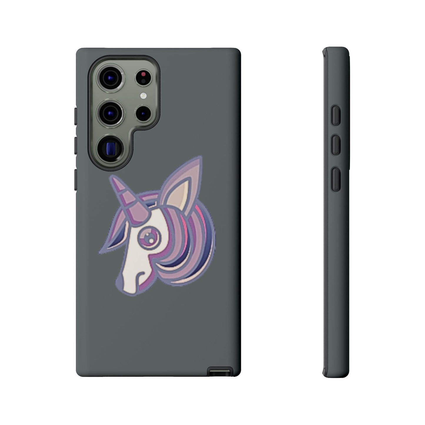 Gothic Unicorn Hard Phone Case for I Phone and Galaxy