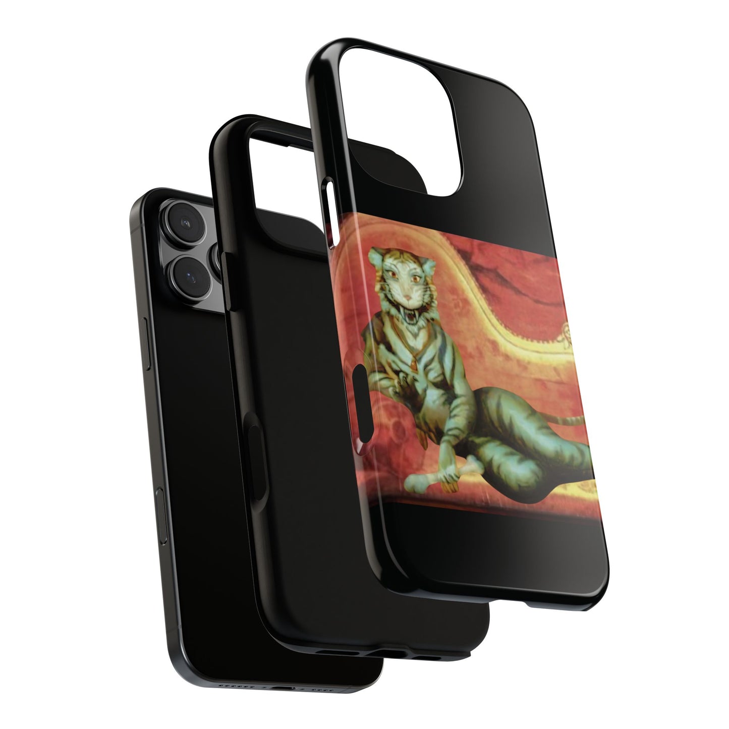 Phone Case - Tiger Lady Changing Portrait Disney Haunted Mansion Hallway Galaxy and iPhone