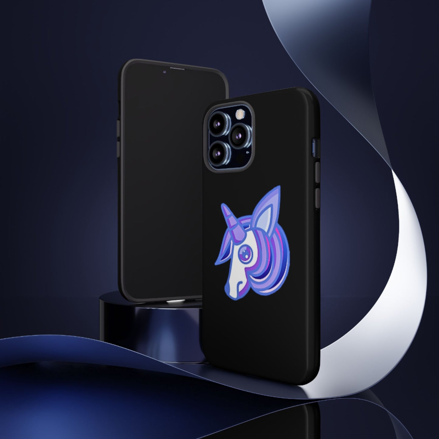 Gothic Unicorn Hard Phone Case for I Phone and Galaxy