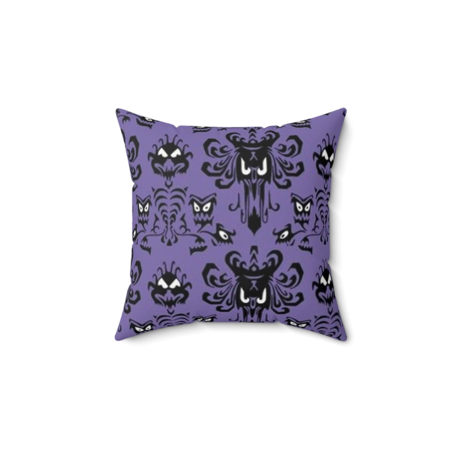 Square Pillow - Haunted Mansion Corridor of Doors Hallway - 14 x 14