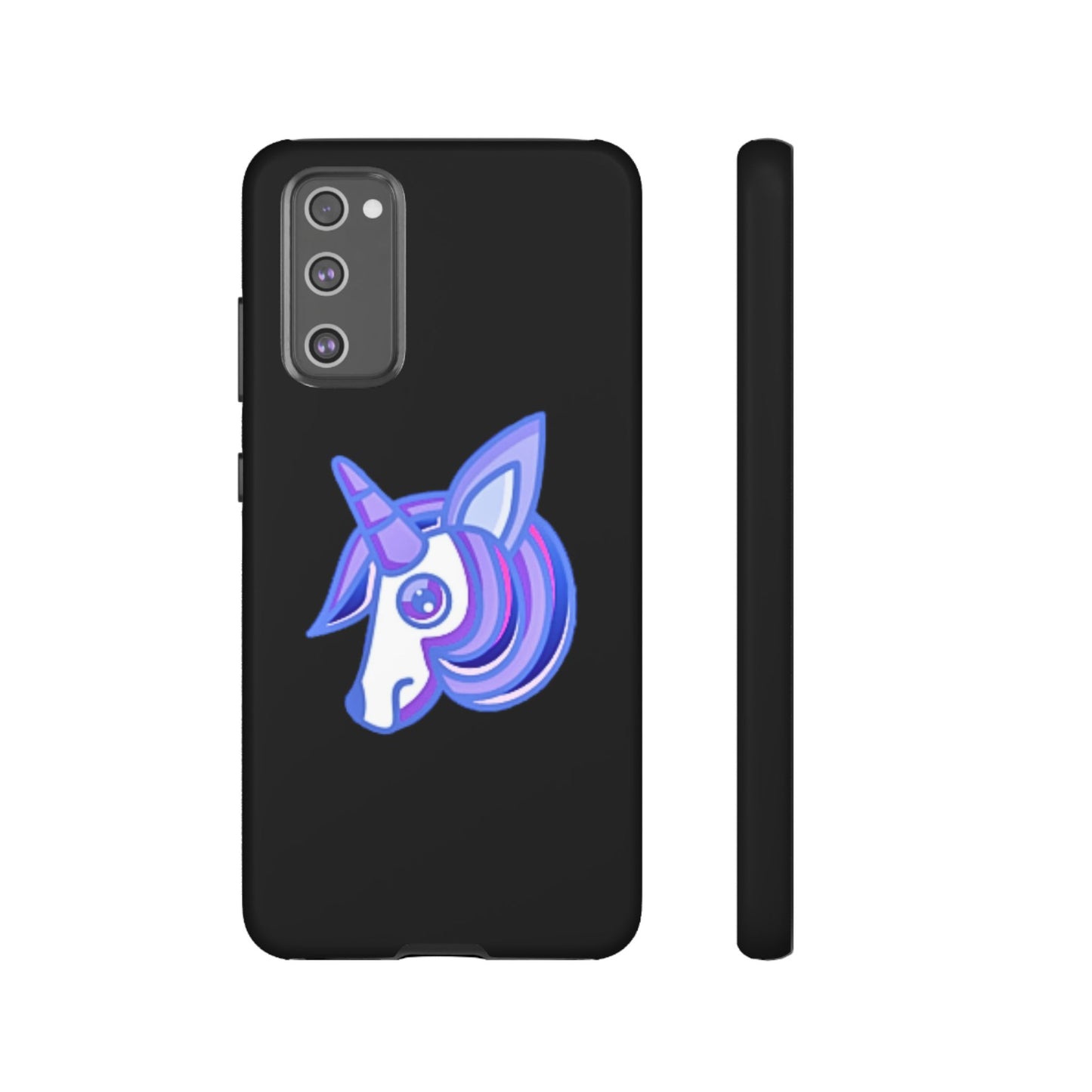 Gothic Unicorn Hard Phone Case for I Phone and Galaxy